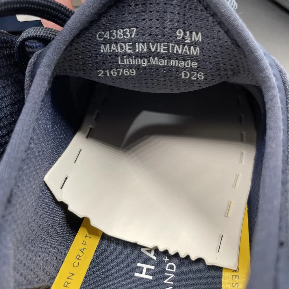 Cole Haan Grand+ Versiq Mens Size 9.5 Athletic Sneakers Navy Blue Shoes C43837